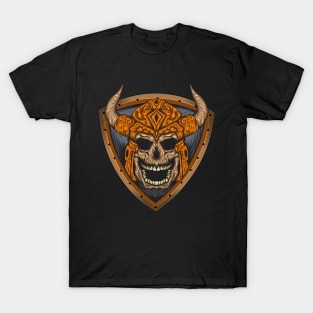 Skulls Viking Illustration T-Shirt